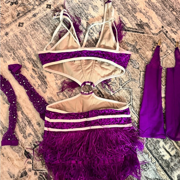 Purple Sequin Kids Costume Set - Picture 2 of 6